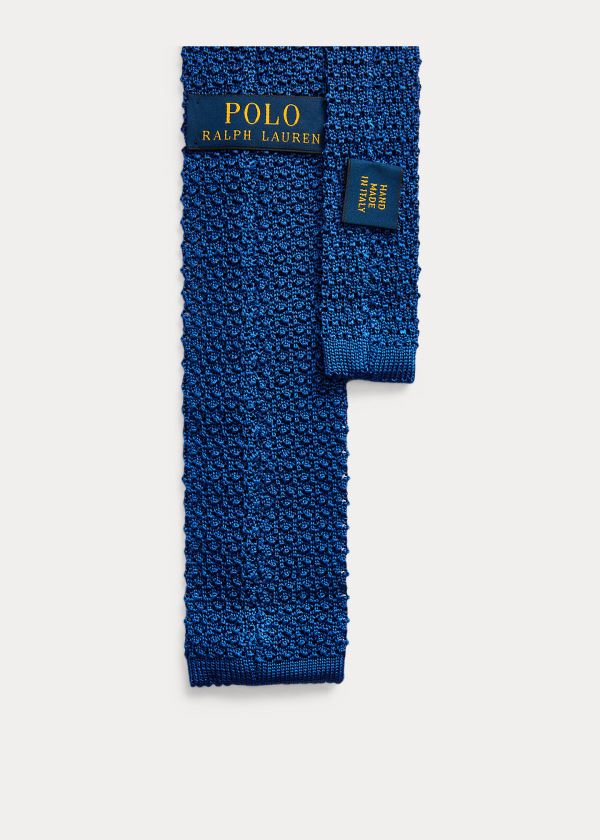 Men's Polo Ralph Lauren Knit Silk Ties | 432816UEA